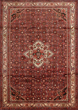 Machine Washable Traditional Rust Pink Rug, wshtr205