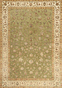 Machine Washable Traditional Metallic Gold Rug, wshtr2060