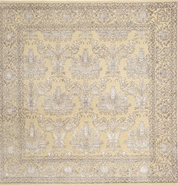 Machine Washable Traditional Deep Peach Orange Rug, wshtr2061