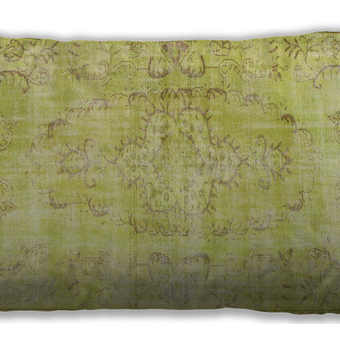Traditional Classic Rectangular Bold Yellow Lumbar Throw Pillow, 13 inch by 19 inch, lbtr2062