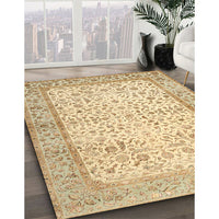 Traditional Gold Oriental Rug, tr2064