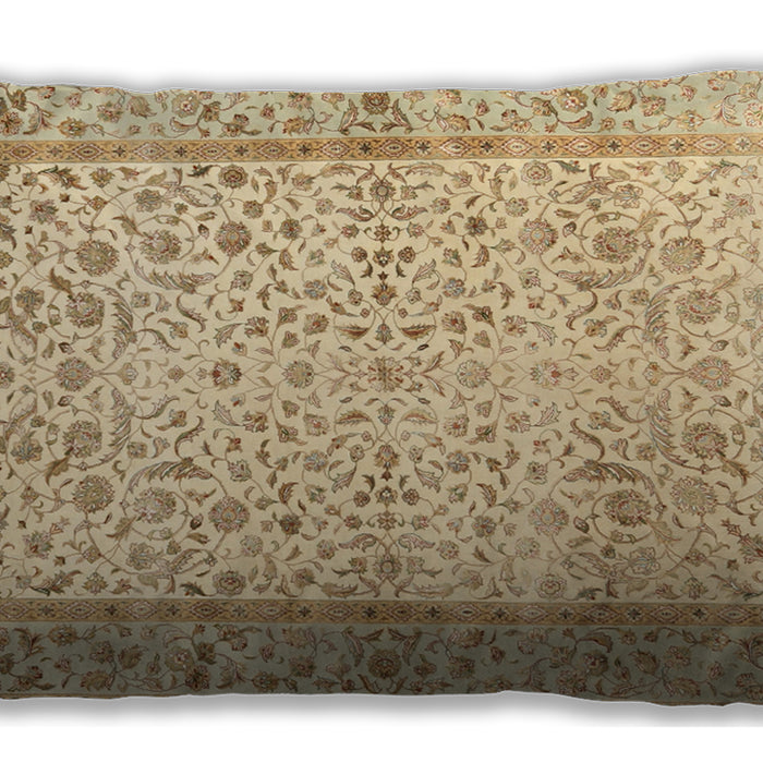 Traditional Classic Rectangular Golden Gold Lumbar Throw Pillow, 13 inch by 19 inch, lbtr2064