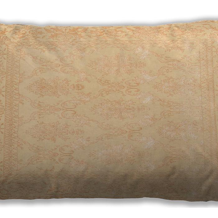 Traditional Classic Rectangular Mustard Yellow Lumbar Throw Pillow, 13 inch by 19 inch, lbtr2065