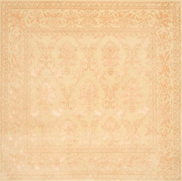 Machine Washable Traditional Mustard Yellow Rug, wshtr2065