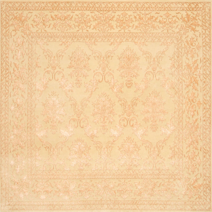 Machine Washable Traditional Mustard Yellow Rug, wshtr2065