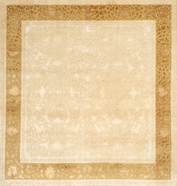 Machine Washable Traditional Sun Yellow Rug, wshtr2066