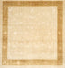 Machine Washable Traditional Sun Yellow Rug, wshtr2066