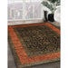 Traditional Red Persian Rug in Family Room, tr2067