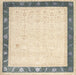 Machine Washable Traditional Gold Rug, wshtr2068