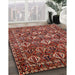 Machine Washable Traditional Orange Salmon Pink Rug in a Family Room, wshtr206