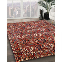 Traditional Orange Salmon Pink Persian Rug, tr206