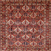 Square Traditional Orange Salmon Pink Persian Rug, tr206