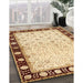 Traditional Brown Gold Persian Rug in Family Room, tr2070