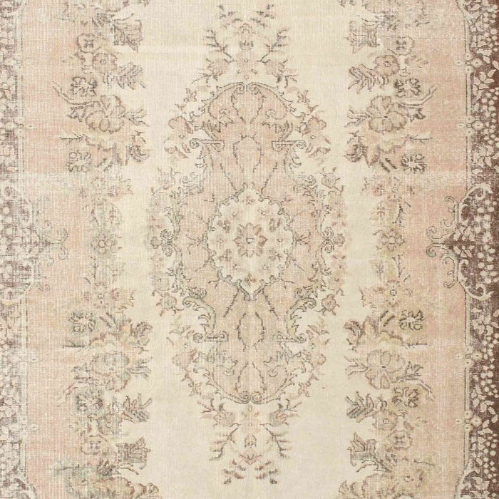 Machine Washable Traditional Deep Peach Orange Rug, wshtr2073