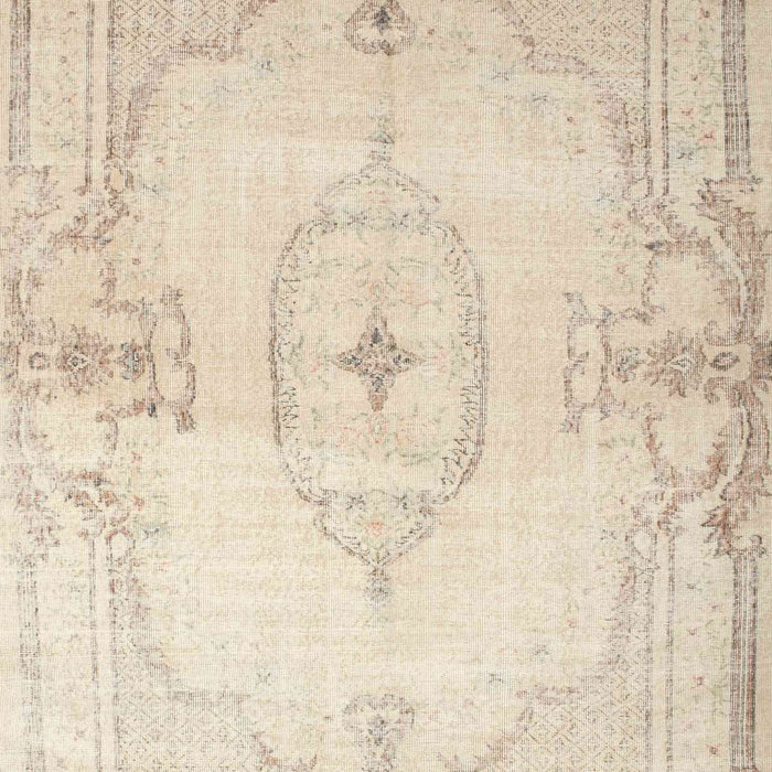 Machine Washable Traditional Navajo White Rug, wshtr2075