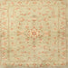 Square Traditional Brown Gold Persian Rug, tr2076