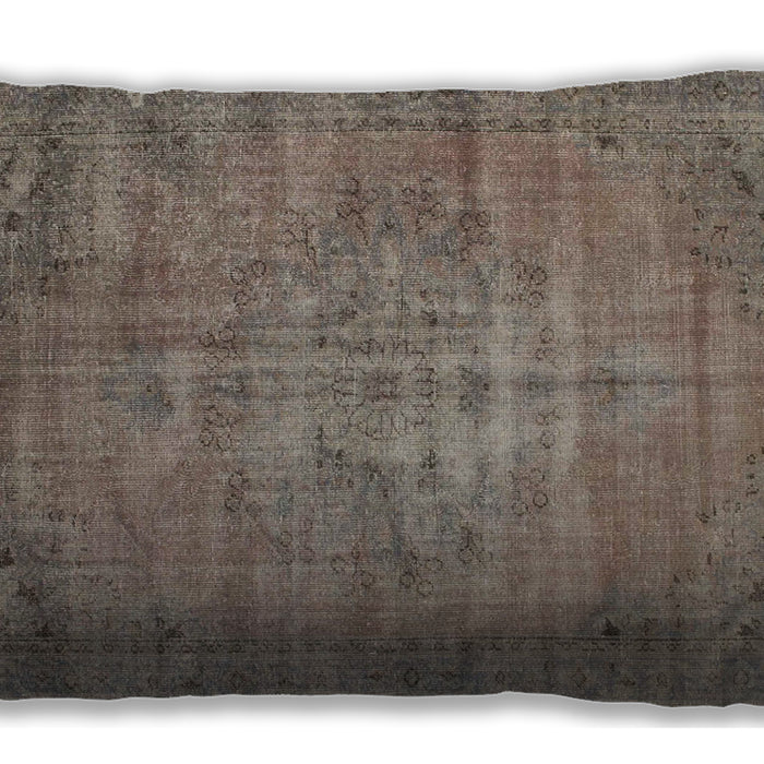 Traditional Classic Rectangular Camel Brown Lumbar Throw Pillow, 13 inch by 19 inch, lbtr2077