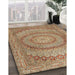 Machine Washable Traditional Saddle Brown Rug in a Family Room, wshtr2078