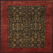 Round Machine Washable Traditional Dark Sienna Brown Rug, wshtr2079