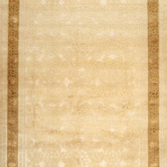 Traditional Mustard Yellow Persian Rug, tr2081