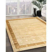 Traditional Mustard Yellow Persian Rug, tr2081