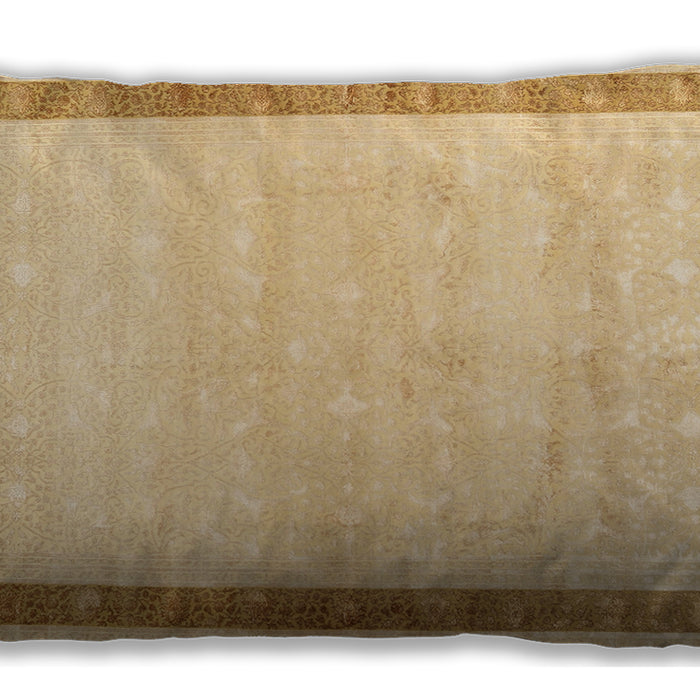 Traditional Classic Rectangular Mustard Yellow Lumbar Throw Pillow, 13 inch by 19 inch, lbtr2081