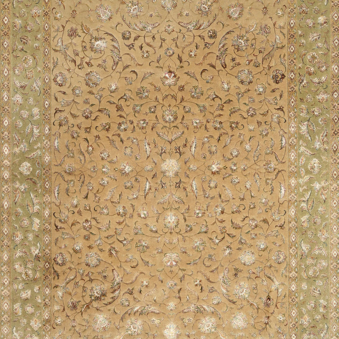 Machine Washable Traditional Cinnamon Brown Rug, wshtr2083