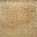 Square Traditional Cinnamon Brown Persian Rug, tr2083