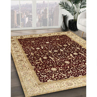 Traditional Saffron Red Persian Rug, tr2084