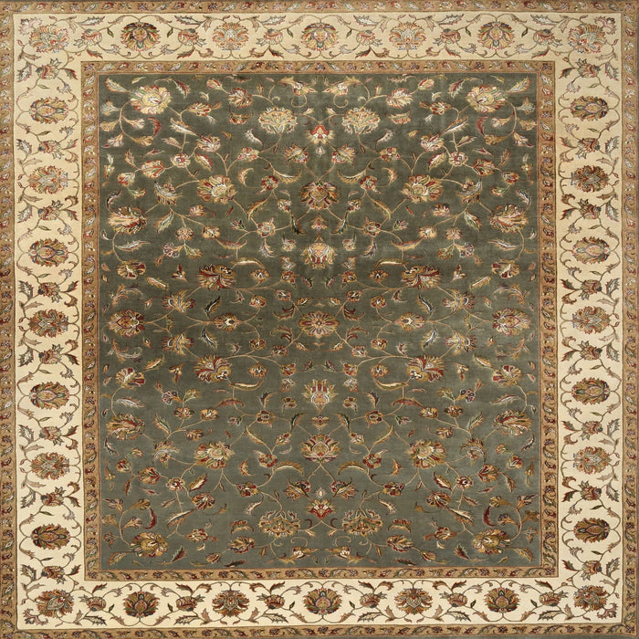 Square Traditional Reddish Brown Persian Rug, tr2085