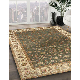 Traditional Reddish Brown Persian Rug in Family Room, tr2085