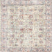 Square Traditional White Gold Persian Rug, tr2087