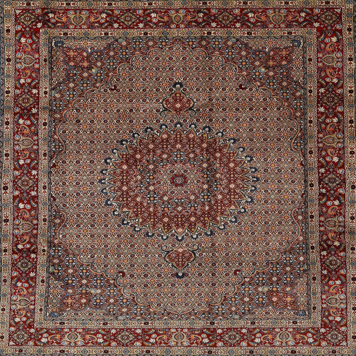 Round Machine Washable Traditional Camel Brown Rug, wshtr208