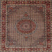 Square Traditional Camel Brown Persian Rug, tr208