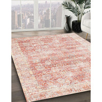 Traditional Salmon Pink Persian Rug, tr2091