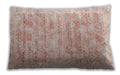 Traditional Classic Rectangular Salmon Pink Lumbar Throw Pillow, 13 inch by 19 inch, lbtr2091
