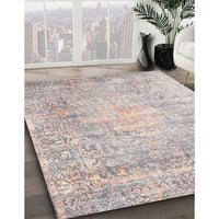 Traditional Rosy Brown Pink Persian Rug, tr2092