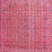 Square Traditional Raspberry Red Persian Rug, tr2093