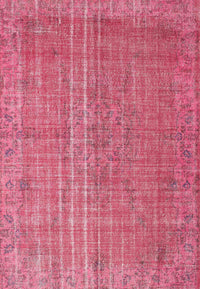 Machine Washable Traditional Raspberry Red Rug, wshtr2093