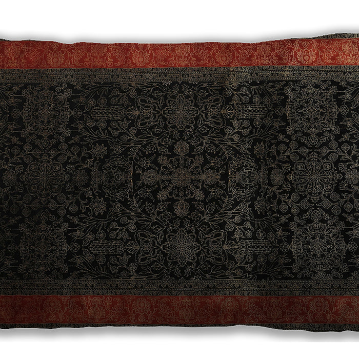 Traditional Classic Rectangular Red Lumbar Throw Pillow, 13 inch by 19 inch, lbtr2094