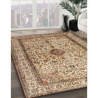 Traditional Sienna Brown Persian Rug, tr2095