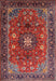 Traditional Dark Almond Brown Medallion Rug, tr2096