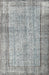 Machine Washable Traditional Smokey Gray Rug, wshtr2097