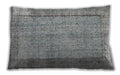 Traditional Classic Rectangular Smokey Gray Lumbar Throw Pillow, 13 inch by 19 inch, lbtr2097