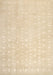 Machine Washable Traditional Khaki Gold Rug, wshtr2098