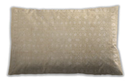 Traditional Classic Rectangular Khaki Gold Lumbar Throw Pillow, 13 inch by 19 inch, lbtr2098