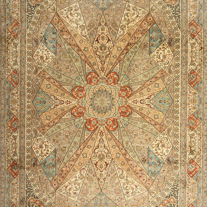 Machine Washable Traditional Red Rug, wshtr2099