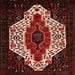 Square Traditional Sienna Brown Persian Rug, tr209