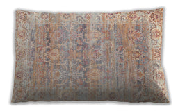 Traditional Classic Rectangular Light Copper Gold Lumbar Throw Pillow, 13 inch by 19 inch, lbtr2101