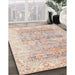 Traditional Light Copper Gold Persian Rug in Family Room, tr2101